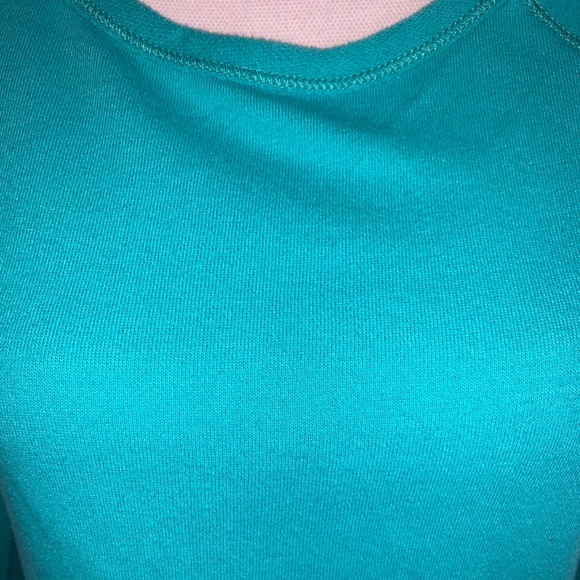 Aerie Peplum Sweatshirt in turquoise - Picture 4 of 12
